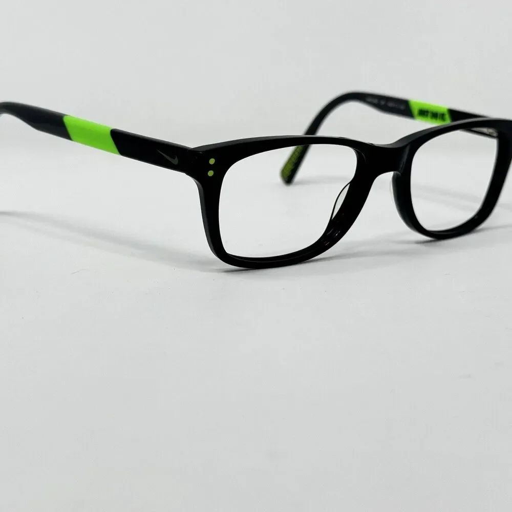 Nike 5538 001 Black Volt Eyeglass Frames 49-17-135